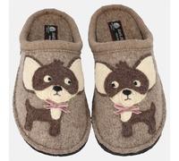 HAFLINGER CHIHUAHUA PANTOUFLE EN FEUTRE DE LAINE BEIGE CHIEN