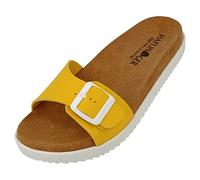 HAFLINGER Corfu Sandales d'été végétaliennes, jaune, 39 EU