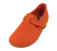 HAFLINGER Everest Focus Pantoufles en feutre avec sangle réglable, orange rouille, 44 EU