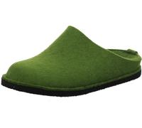 Haflinger Femme Pantoufle homme Feutre de laine Flair Soft 311010, Taille:39 EU, Couleur:Vert
