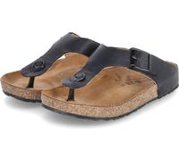 Haflinger Femmes Séparateurs d'orteils/Mules MEMPHIS Noir Cuir lisse Taille : 38