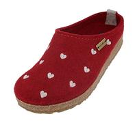 Haflinger Femme Grizzly Couriccini Chaussons Mules, Rouge (Rubin 211), 38 EU