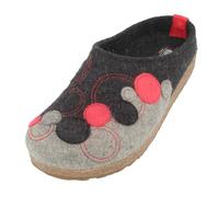 HAFLINGER Grizzly Fizz Chaussons en feutre avec semelle en caoutchouc, graphite, 40 EU