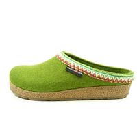 HAFLINGER Grizzly Francisco 711053 Chaussons Mixte Adulte, Pointure:41 EU, La Couleur:Vert