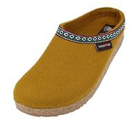HAFLINGER Grizzly Franzl pantoufle en feutre sabot de feutre, jaune, 43 EU