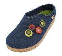 HAFLINGER Grizzly Kanon 731024 Chaussures pour Femme, Pointure:42 EU, La Couleur:Bleu
