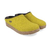 HAFLINGER Grizzly Kris Chaussons en feutre, limone, 36 EU