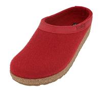 HAFLINGER Grizzly Torben 713001, Chaussons mixte adulte, Pointure:41 EU, La couleur:rouge