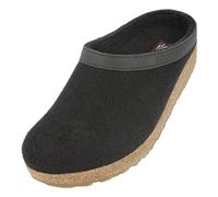 HAFLINGER Grizzly Torben 713001, Chaussons Mixte Adulte, Pointure:44 EU, La Couleur:Noir