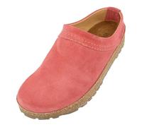 HAFLINGER Malmö Sabot élégant en cuir avec semelle en caoutchouc et semelle en liège et latex, Rose, 39 EU