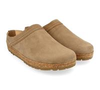 HAFLINGER Malmö Sabot élégant en cuir avec semelle en caoutchouc et semelle en liège et latex, sahara, 45 EU