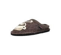 HAFLINGER Pantoufle beige / beige chiné / chocolat, Taille 43