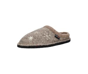 HAFLINGER Pantoufle beige chiné / rouge / noir / blanc, Taille 43