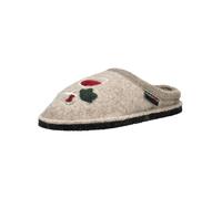 HAFLINGER Pantoufle beige chiné / sapin / rouge / blanc, Taille 44