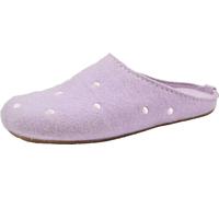 Haflinger Pantoufle femme feutre de laine à pois Everest Noblesse 484012, Taille:40 EU, Couleur:Rose