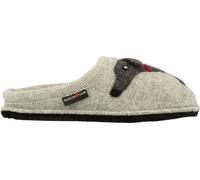 Haflinger Pantoufle femme Laine Flair Dackel 313021, Taille:38 EU, Couleur:Gris