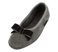 HAFLINGER Pantoufles pour Femmes Fiocco 623322, Pointure:37 EU, La Couleur:Gris