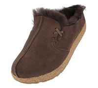 HAFLINGER Pantoufles pour Femmes Saskatchewan 711021, Pointure:42 EU, La Couleur:Marron