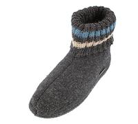 Haflinger Paul Hüttenschuh Paul, Chaussons mixte adulte, Gris - Grau/graphit, 39