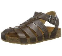 Haflinger Pepe, Sandales Bride Cheville garçon, Marron (Dunkelbraun), 25 EU