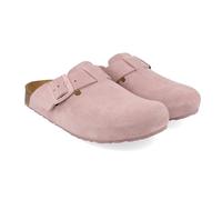 HAFLINGER Porto Sabot élégant en cuir avec semelle en caoutchouc et liège latex Semelle intérieure unisexe, Rose, 42 EU
