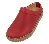 HAFLINGER Sabots en Cuir pour Femmes Travel-Classic 818010, Pointure:37 EU, La Couleur:Rouge