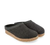 HAFLINGER TORBEN PANTOUFLE EN FEUTRE DE LAINE GRAPHITE HOMMES/FEMMES