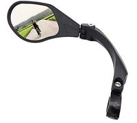 Hafny Miroir de vélo de guidon, HD, lentille en verre de qualité automobile (88 Gauche Argent)