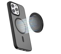 HAFOKO 2.2" Magnétique Selfie Miroir pour Dos Appareil Photo Compatibilité pour iPhone 17 16 15 14 13 12 Pro Max Magnétique Rond Mince Téléphone Convexe Miroir pour Smartphones Vlog-Noir