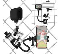 HAFOKO Kit changeur de jeu de baseball en métal compatible avec GoPro/Mevo Start Fence Holder compatible avec DJI Action/Osmo Pocket/Insta360/pour iPhone/Pocket Radar Recording Softball Tennis