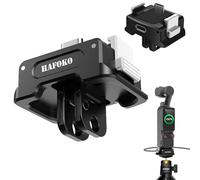 HAFOKO Osmo Pocket 3 Base de Adaptateur, Rapide avec Deux-Griffe 1/4" pour Trépied, Aluminium Alliage Chargement Socle Bureau Support Type-C Chargement Base Compatible pour DJI Osmo Pocket 3