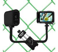 HAFOKO Support de fixation double pour caméra de baseball GoPro - Clip de clôture pour Mevo Fence - Kit de montage pour iPhone - Kit de montage pour DJI Action Insta360 - Pour baseball, softball,