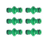 HAFRILY Gardena Lot de 6 raccords de tuyau d'arrosage 1/2" pour raccord de tuyau d'arrosage Gardena - Rallonge de raccordement double face (vert)