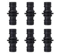 HAFRILY Gardena Lot de 6 raccords pour tuyau d'arrosage 1/2" pour raccord de tuyau d'arrosage Gardena (noir)