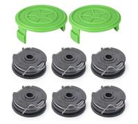 HAFRILY Greenworks Lot de 8 bobines de fil 29187 pour coupe-bordure G40LT G40LTK2 G40LTK2x 2101507 2101507UA 2101507UC Greenworks 40 V Bobine de fil de rechange 6,1 m Longueur Ø 1,65 mm