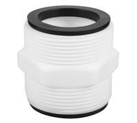 HAFRILY Raccord de tuyau de piscine 38 mm pour Intex Coleman - Adaptateur de tuyau de piscine avec 2 joints noirs - Rallonge de tuyau d'arrosage - Accessoire de piscine