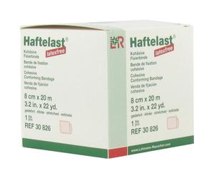 Haftelast Bande Extensible Cohésive Sans Latex 8cm x 20m 1 Pièce (30826)