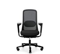 HAG SoFi 7500 Havana YS009 Chaise pivotante en maille Noir