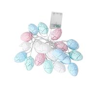 Hag229 Guirlande lumineuse à LED en forme d'œuf de Pâques avec boîte à piles