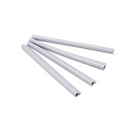 HaGa® Bande de finition 10 pièces - Bande de finition pour bandes occultantes en PE en gris argent - Clips de fixation
