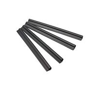 HaGa® Bande de finition 10 pièces - Bande de finition pour bandes occultantes en PE en noir - Clips de fixation