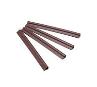 HaGa® Bande de finition 100 pièces - Bande de finition pour bandes occultantes en PE en brun clair - Clips de fixation
