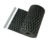 HaGa® Bandes d'occultation en PE-rotin 255cm x 19cm - Brise-vue pour balcon en PE-rotin, protection de la vue en noir'