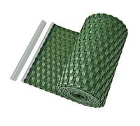 HaGa® Bandes d'occultation en PE-rotin 255cm x 19cm - Brise-vue pour balcon en PE-rotin, vert