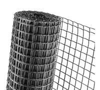 HaGa® Clôture de jardin, support pour plantes, hauteur 0,5 m, maille 40 mm, couleur noir