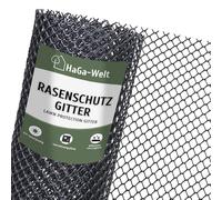 HaGa Grille de protection de pelouse, 2 m x 30 m, en plastique, robuste, praticable pour jardin et pelouse, allées, poulailler et pente, compatible avec les robots tondeuses