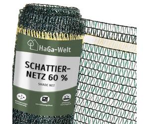 HAGA HaGa Filet d'ombrage 2 m x 5 m avec effet d'ombrage 60 % vert - Protection solaire pour clôture - occultant pour serre et potager - respirant