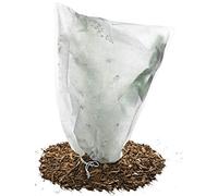 HaGa® Lot de 5 housses de protection anti-gel en non-tissé 55 x 75 cm Blanc, Bache Hivernage, Voile d Hivernage