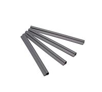 HaGa® Lot de 50 baguettes de finition pour bandes brise-vue en polyéthylène anthracite - Clips de fixation