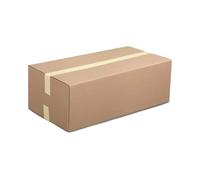 HaGa® Lot de 50 cartons de 65 cm x 25 cm x 25 cm - Emballage conforme à la norme DHL - Conforme à la norme Fefco 0201 - 520 g/m² avec vague B - Compact - Résistant - Facile à utiliser grâce au pliage